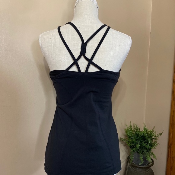 Athleta Tops - 𝅺athleta Strappy Tank Top S Black EUC